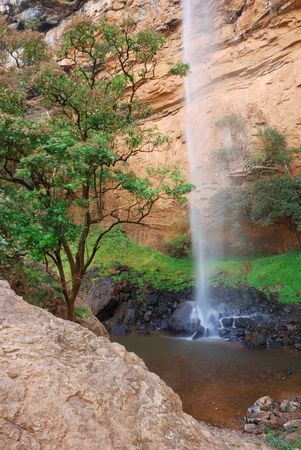 Bridal veil waterfall, South Africaの写真素材