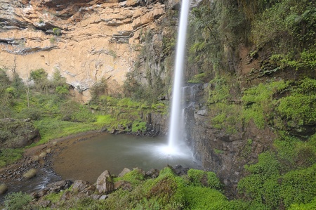 Lone creek waterfallの写真素材