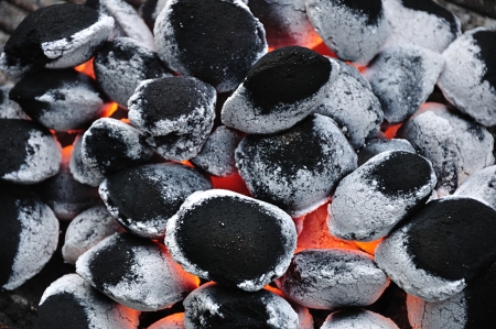 Barbeque fire