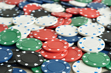 Poker chipsの写真素材