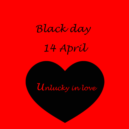 Black Day is an unofficial holiday observed on April 14 each year. It is mostly observed in South Korea by singles.Black Day is an unofficial holiday observed on April 14 each year. It is mostly observed in South Korea by singles.の写真素材