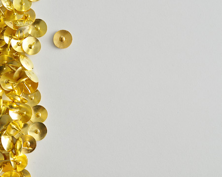 A border with thumb tacksの写真素材