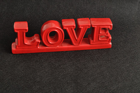 Valentines day. The word loveの写真素材