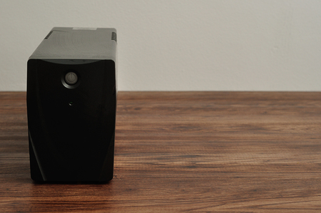 A black uninterpretable power supply for a computerの写真素材