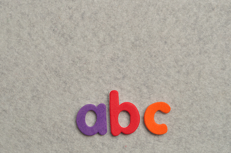 ABC on a white backgroundの写真素材