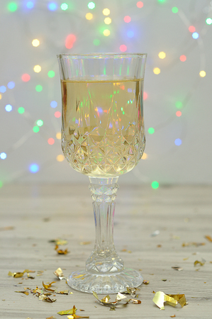 A glass of champagneの写真素材