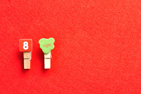The figure eight with the word eightの写真素材