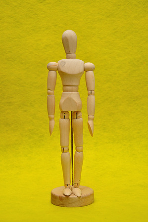 A wooden mannequinの写真素材