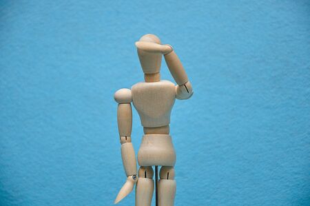 A wooden mannequinの写真素材