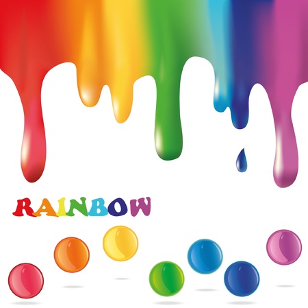 Colorful paint background. Abstract rainbowのイラスト素材