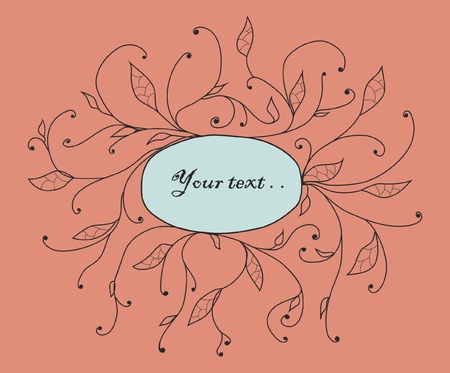 Ornate vector frame. Good for invitations and announcements.のイラスト素材