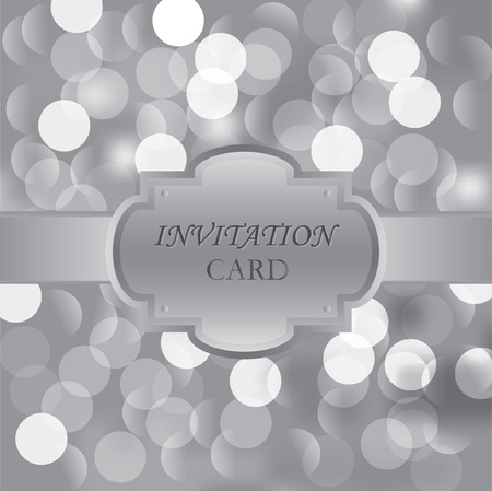 Invitation card. Abstract silver backgroundのイラスト素材