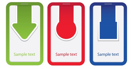 Vector tag Label. Arrow set. EPS10のイラスト素材