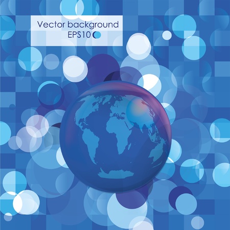 	Planet earth (The base map from http://visibleearth.nasa.gov)のイラスト素材