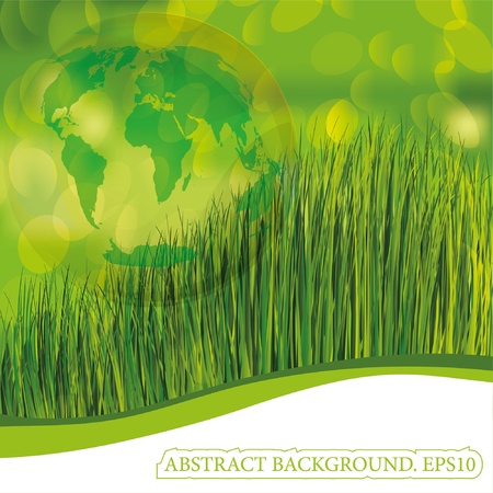 Green planet earth (The base map http://visibleearth.nasa.gov)のイラスト素材