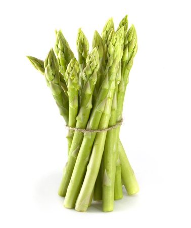 Asparagus on the white backgroundの写真素材