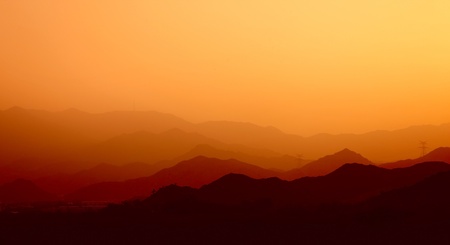  Smoky mountains, UAEの写真素材