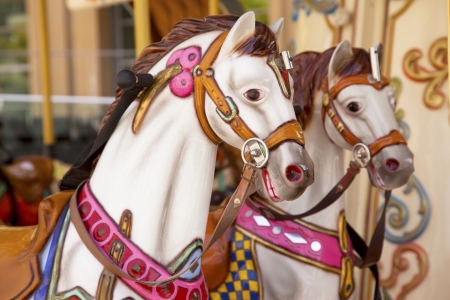 Merry-go-round vintage carousel の写真素材