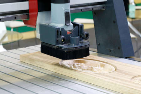 CNC milling machine. Milling and engraving installation. CNC woodworking machine. Machine for...