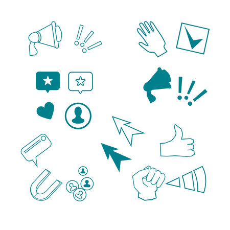 Business themed icons designed to enhance the visual appeal of website or business materials for wide range of topics, vector illustrations isolated.のイラスト素材