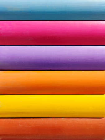 Color painted creative handmade wooden background.の写真素材