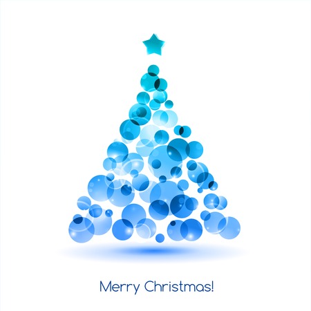 Vector Merry christmas tree background. EPS 10のイラスト素材