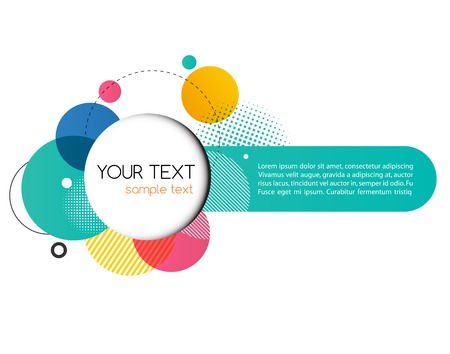 Modern Design Circle template for infographicsのイラスト素材