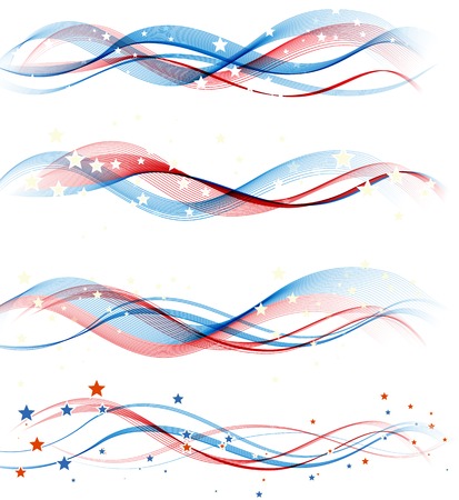 American Independence Day  Patriotic pattern. Vector illustrationのイラスト素材