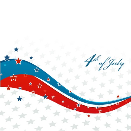 American Independence Day  Patriotic background  illustrationのイラスト素材