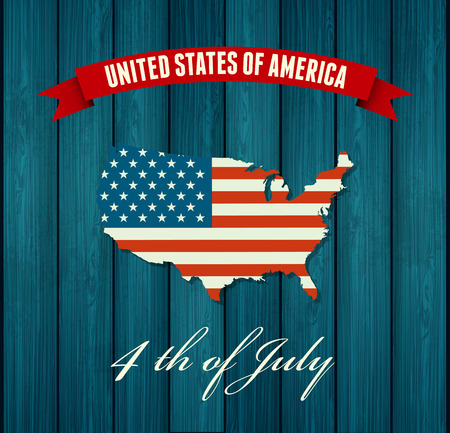 American Independence Day  Patriotic background. Vector Flat designのイラスト素材