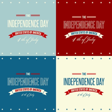 American Independence Day  Patriotic background. Vector illustrationのイラスト素材