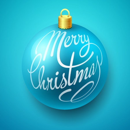 Merry Christmas Lettering Design. Vector illustration. EPS 10のイラスト素材