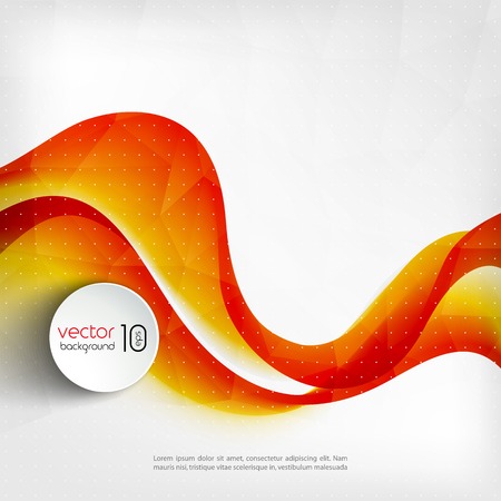 Vector illustration Abstract colorful transparent wave. EPS 10のイラスト素材