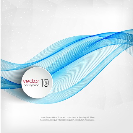 Vector illustration Abstract colorful transparent wave. EPS 10のイラスト素材