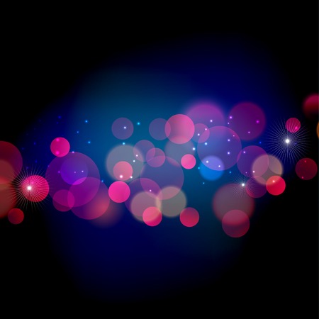 Vector  illustration Abstract Christmas red light backgroundのイラスト素材