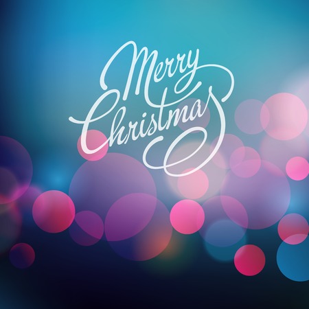 Merry Christmas Lettering Design. Vector illustration. EPS 10のイラスト素材