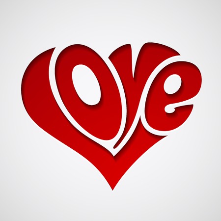 Valentines Card with love lettering. Happy Valentines Dayのイラスト素材