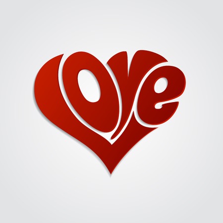 Valentines Card with lettering. Happy Valentines Dayのイラスト素材