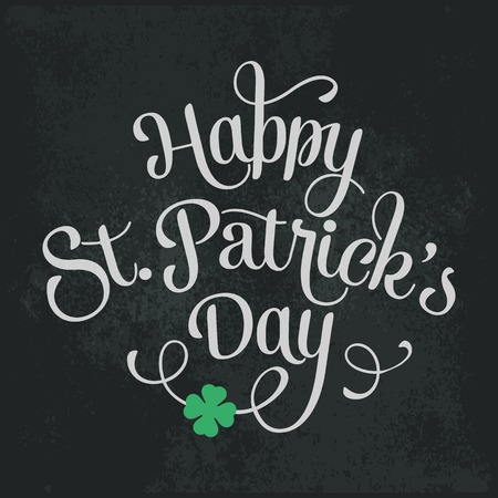illustration Typographic Saint Patricks Day Cardのイラスト素材