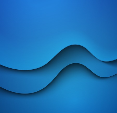 Abstract colorful blue  vector template waved background.  のイラスト素材