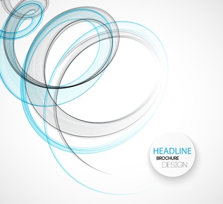Abstract transparent fractal wave template  background brochure designのイラスト素材