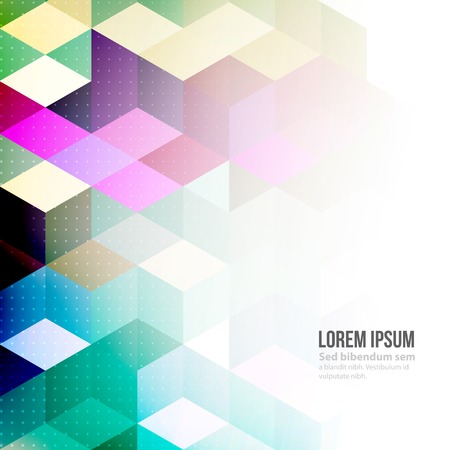 Vector Abstract retro geometric background. Template brochure designのイラスト素材