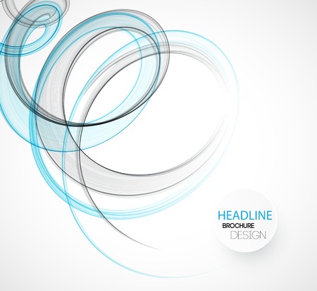 Abstract transparent fractal wave template  background brochure designのイラスト素材