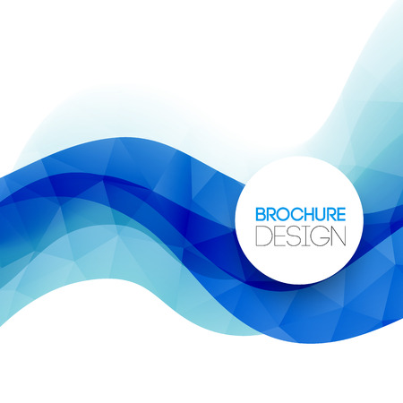 Abstract colorful blue vector template background. EPS 10のイラスト素材