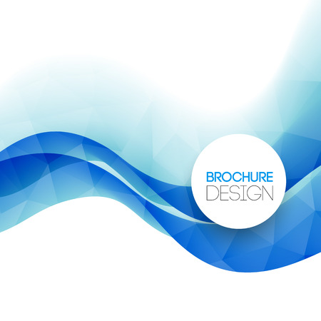 Abstract colorful blue vector template background. EPS 10のイラスト素材