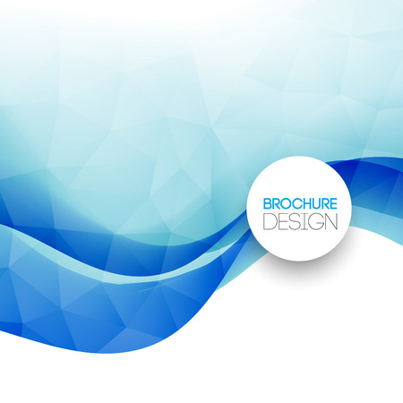 Abstract colorful blue vector template background. EPS 10のイラスト素材