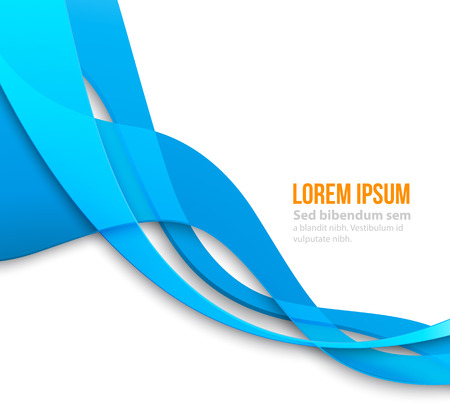 Vector Abstract curved lines background. Template brochure designのイラスト素材