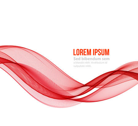 Vector Abstract curved lines background. Template brochure designのイラスト素材