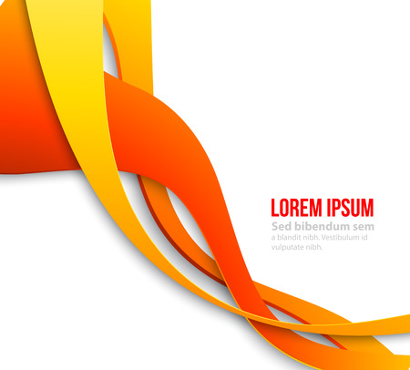 Vector Abstract curved lines background. Template brochure designのイラスト素材