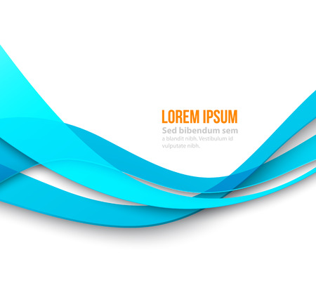 Vector Abstract curved lines background. Template brochure designのイラスト素材